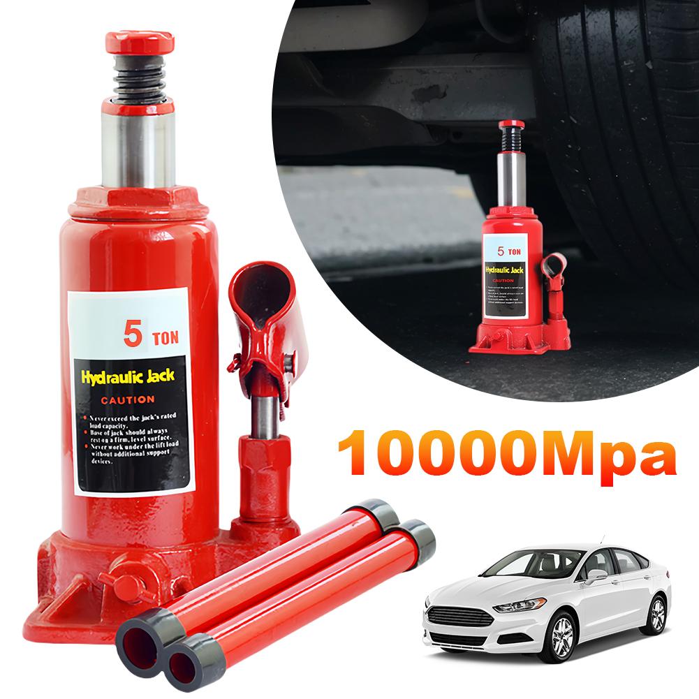 2/5/10 Ton Car Jacks Tools Welded Bottle Jack Welded Hydraulic Car Bottle Jack for Car Pickup Truck RV Repair