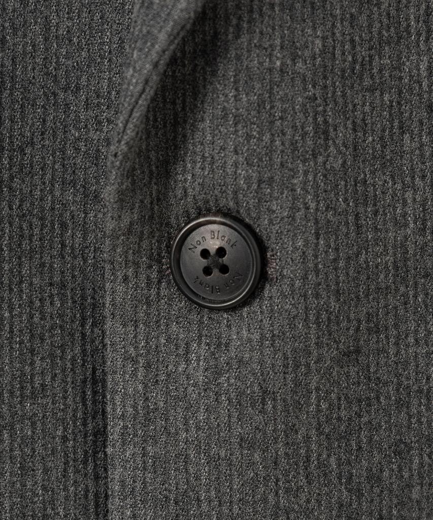 NONBLANK Wool Blend Ribbed Semi-Overfit Blazer_Grey
