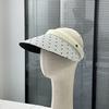Anti-UV Woman Sun Hat Colorful Dot Visor Cap Simple Empty Top Cap  Outdoor