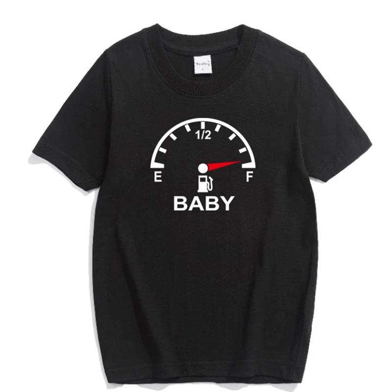 Funny Oil Gauge Parent-Child T-Shirt - Father-Son Matching Outfit