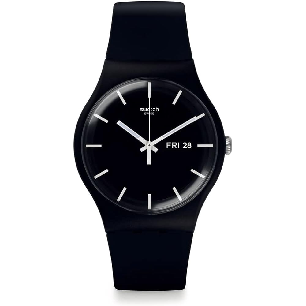 SWATCH MONO BLACK AGAIN Часы с функцией отслеживания активности SO29B704 Черный