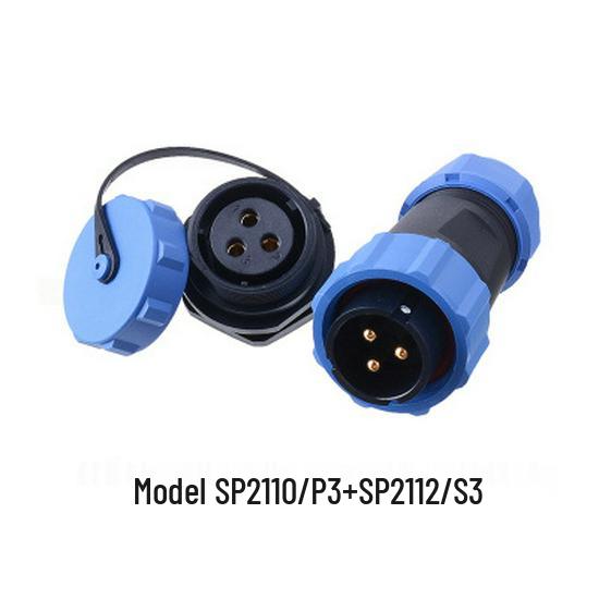 WEIPU SP21 Waterproof Aviation Plug, 2-12 Pin Male Connector with Rear Nut Socket