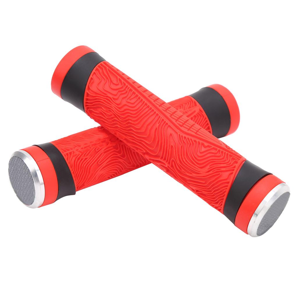 GUB Anti Skid Bicycle Handlebar Cover Silicone Handlebar End Caps Cycling Accessory(Red )