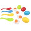 Eggs and Spoon Race Game Toy Set for Kids Outdoor Eggs and Spoon Race Game with Yolk Field Sport