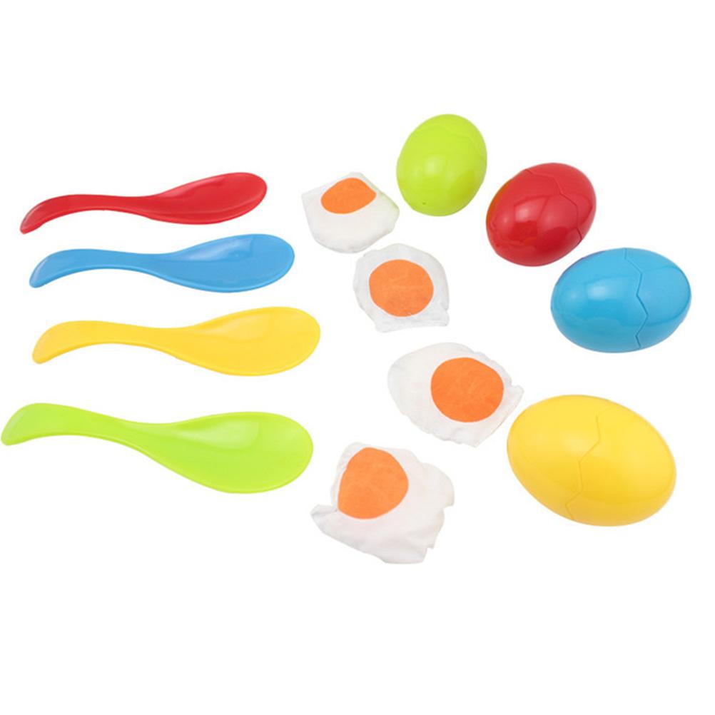 Eggs and Spoon Race Game Toy Set for Kids Outdoor Eggs and Spoon Race Game with Yolk Field Sport