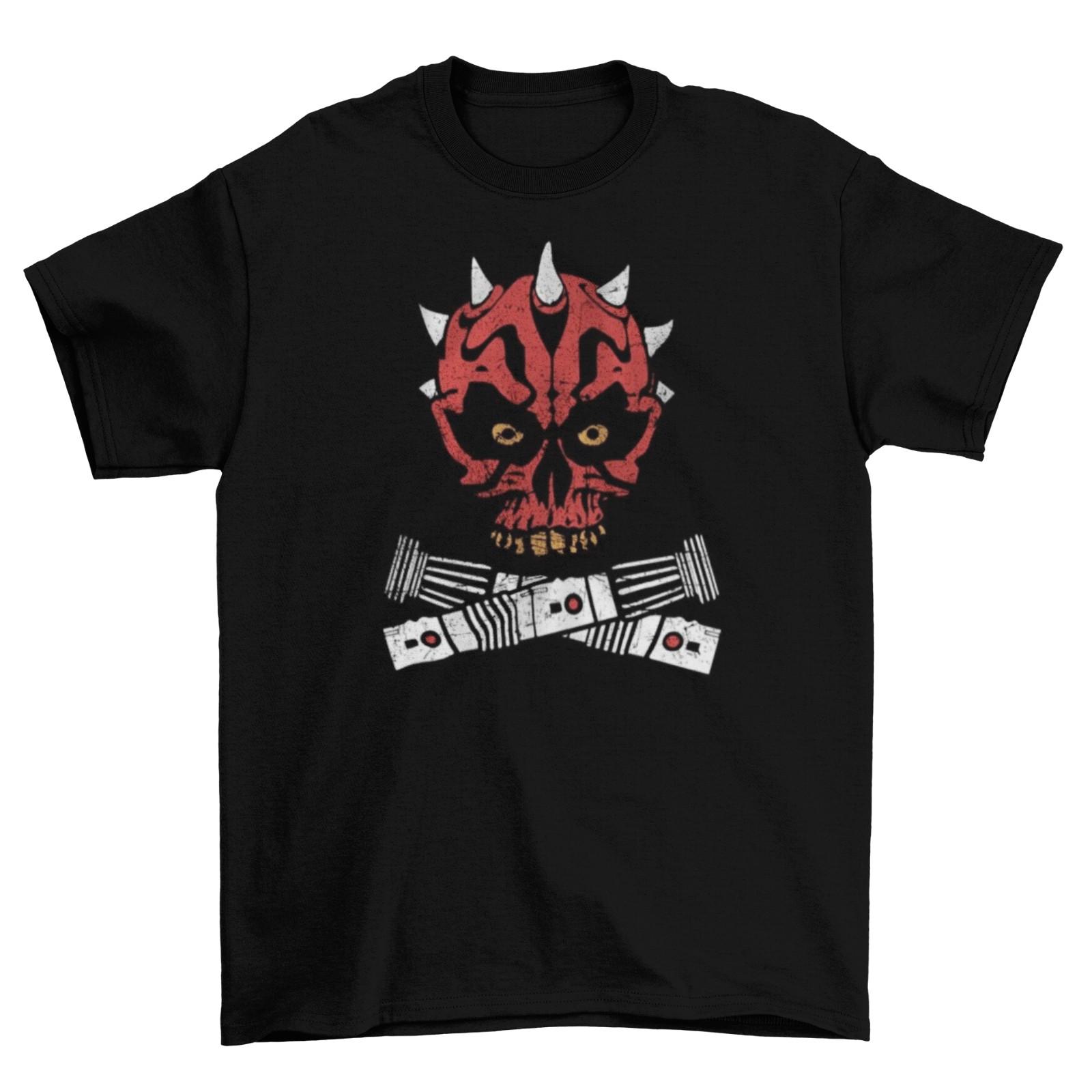 Darth Maul Skull T-Shirt Unisex Star Wars Sith Dark Side Adult Funny Sizes New S