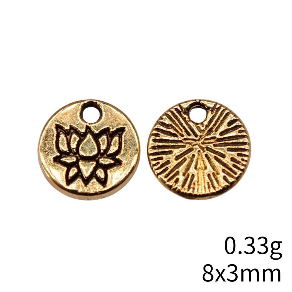 Back To School Bag Charms Rose Lotus Charms Pendant Women's Bags Bracelet Pendant