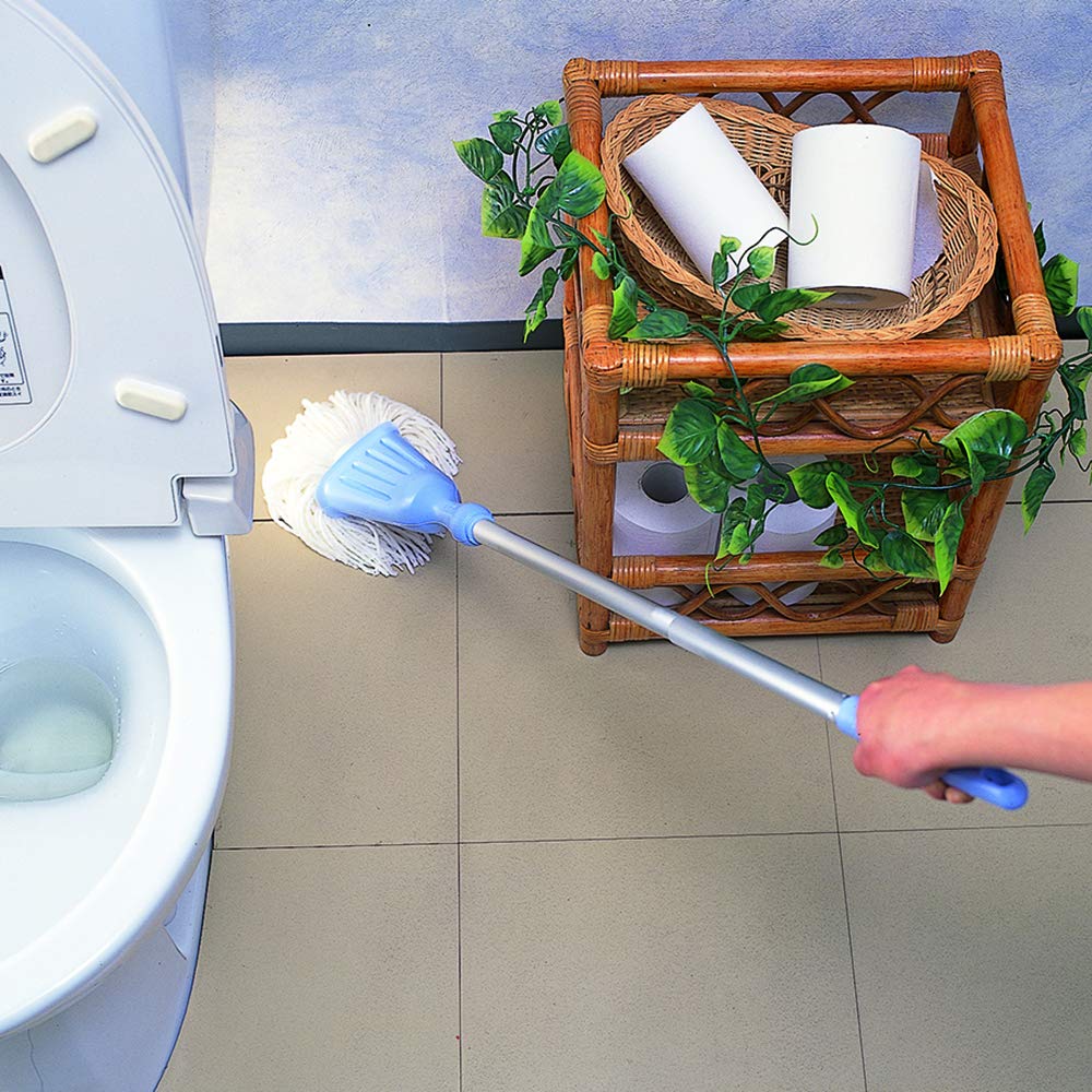 Azuma Toilet Floor Mop TK Toilet Mop Aluminum Connecting Handle PP Packaging Total Length 100cm Can Cleanly Wipe All the Way To the Back of the Toilet