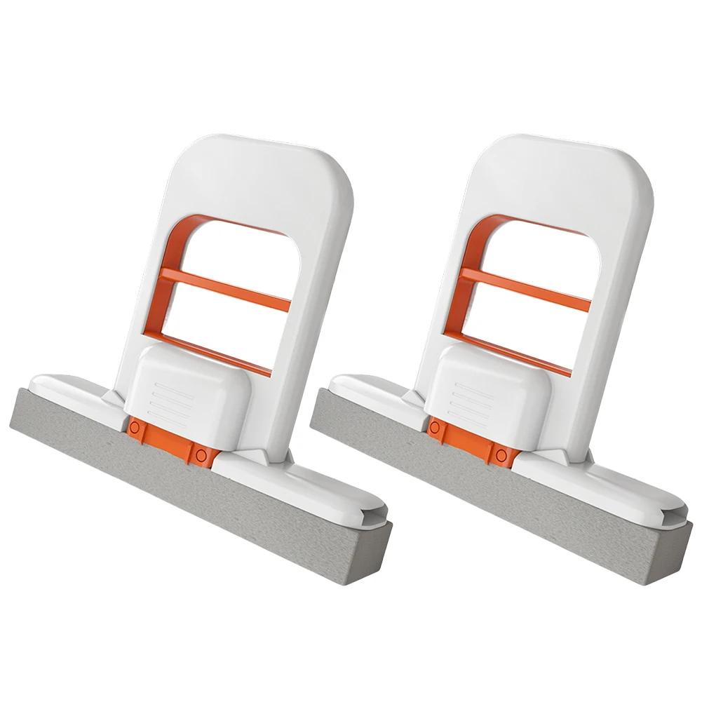 Multifunktionaler Handmopp Mini Faltbarer Tischmopp Freihändiges Waschen Schwammmopp Reinigungswerkzeuge für Schreibtisch Boden Fenster Auto