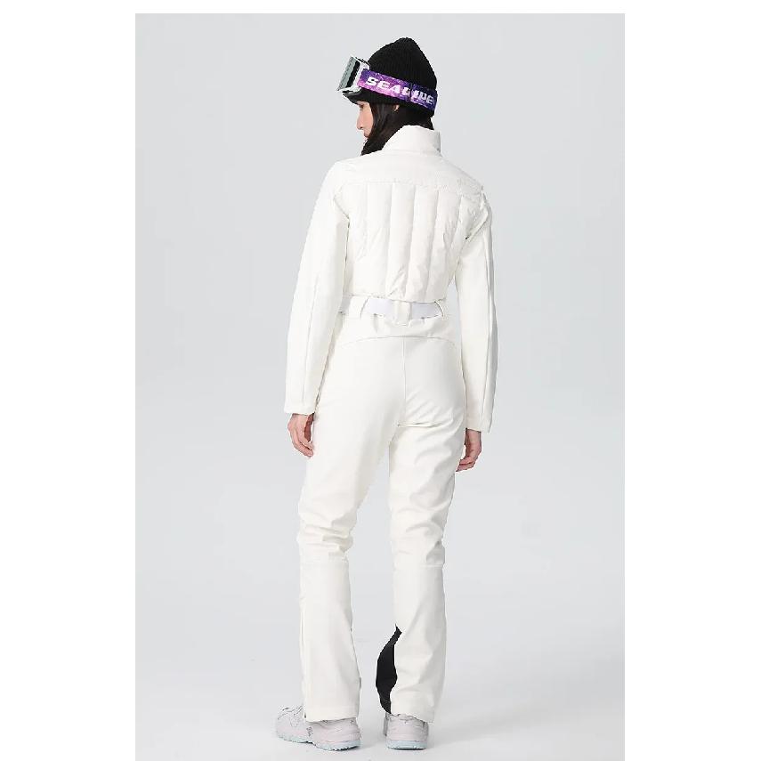2025 Solid Body Fit Windproof Waterproof Ski Suit Outdoor Snowboard Sets Woman Thermal Breathable Snow Sports One Piece Clothing