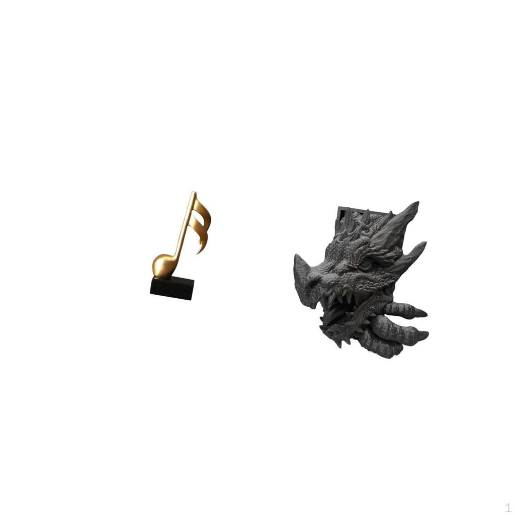 Note Sculpture Resin Bookend Creative Tabletop Ornament Musical Book Holder Decorative Centerpiece