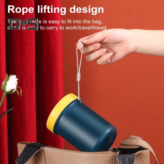 500ml izolovaný polévkový kelímek s přezkovým víkem Vakuová nádoba na potraviny Nepropustná nerezová nádoba na oběd s širokým hrdlem na horké jídlo