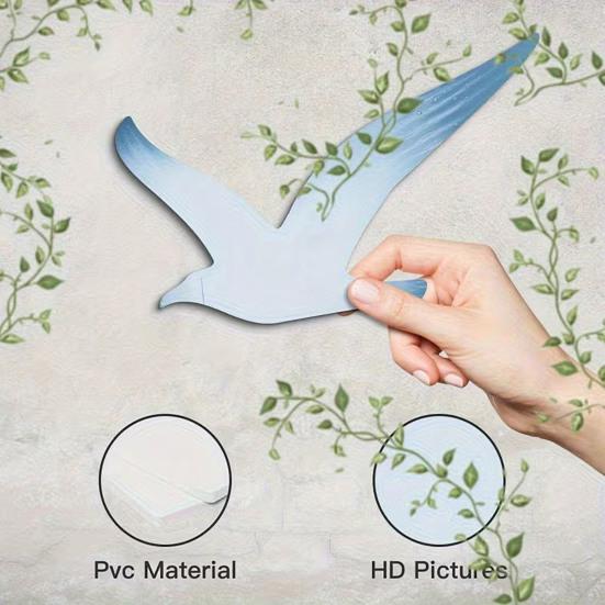 3 Stück Möwen Wanddeko Holz Fliegende Seevögel Wandbehang Schild Nautisches Thema Strand Küsten Wandkunst Vintage Ozean Skulptur für Zuhause Badezimmer