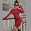 Autumn Women's Fashion Sexy Backless Long Sleeve High Waist Slim-fit Cover Buttock Dress