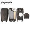 Jingyuqin Smart Remote Aute Flip Key Shell Case For Hyundai Accent Elantra Kona Santa Fe Tucson Veloster Car Accessories
