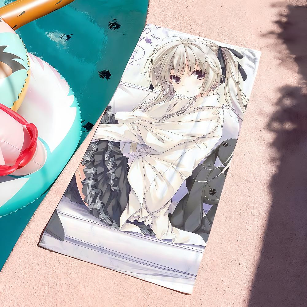 Anime S-Sora K-Kasugano Towel Drying Bath Towel Applicable To Light Swimming Camping Yoga Beach Out