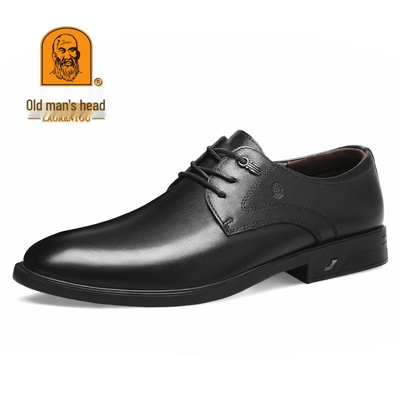 Laorentou Men s Pointed Toe Leather Dress Shoes - Classic British Style 44