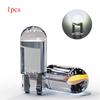 10X New W5W LED Canbus T10 Car Lights COB Glass Interior Parts Bulbs 6000K White Auto License Plate Lamp Dome Read Light 12V
