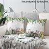 2pcs  Cute Jungle Animals Throw Pillow Covers Tropical Leaf Botanical Decorative Pillowcases for Kids Bedroom Sofa Couch