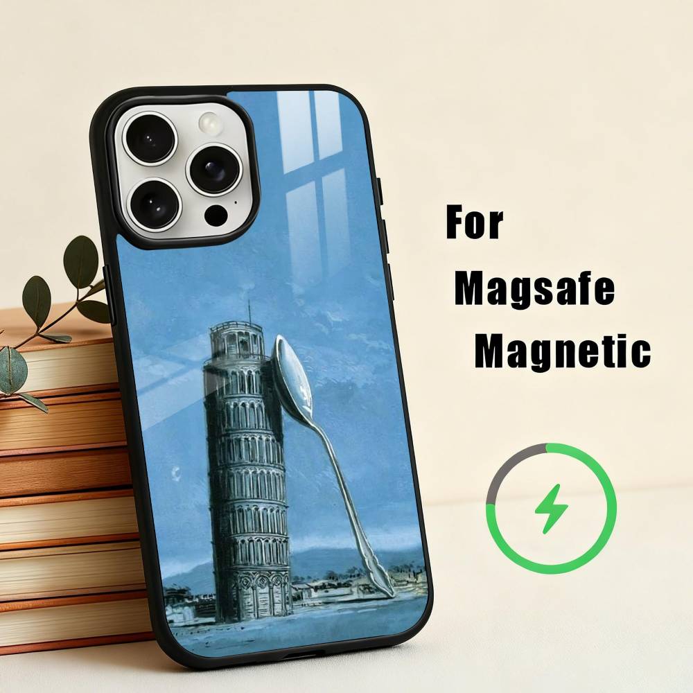 R-Rene M-Magritte A-Art   Phone Case For iPhone17,16,15,14,13,12,11 Plus,Pro Max Magnetic For Magsafe Wireless Charging