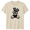 Schnauzer Dog Peeking Paws Animals Dogs Mens T-Shirt Womens Tee Graphic Top