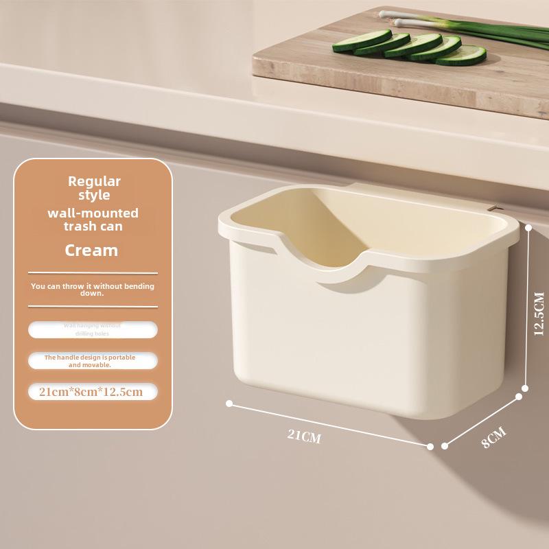 

Мусорное ведро для ванной комнаты Panda с настенным креплением и откидной крышкой - большого размера