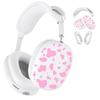3Pcs/Set For AirPods Max Silicone Protective Case Cow Pattern Earmuff Sleeve Headband Cover Ear Cushion Cover