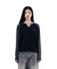 AAKAM Slit Raglan Long Sleeve (Black)