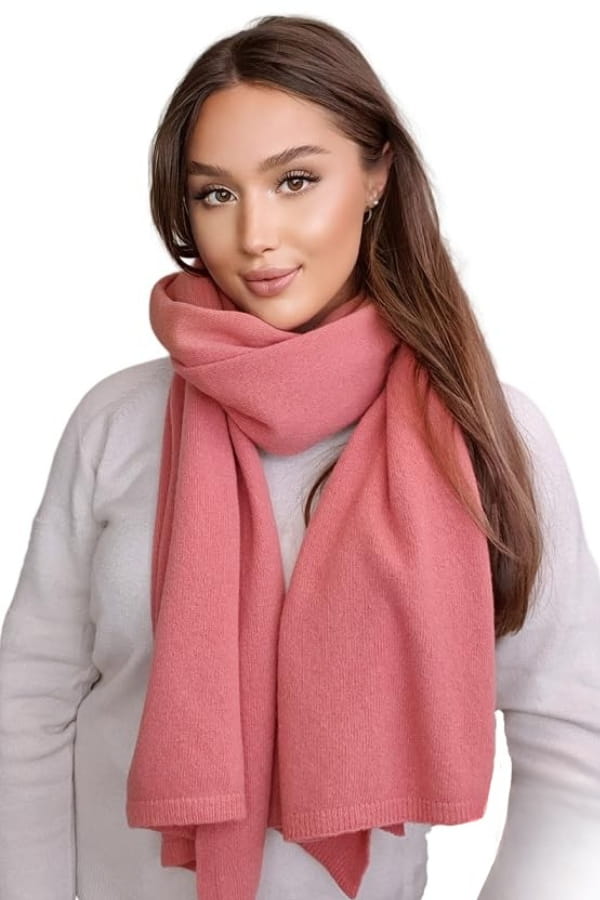 Scarf*01 Women' Scarf Dark Coral