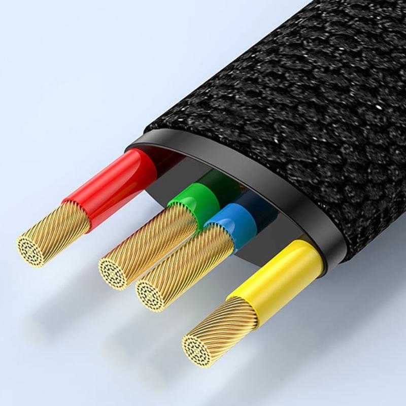 PD60W USB C Fast Charging Data Cable with Lanyard, Smooth Connectors for Charging/Data Transfer