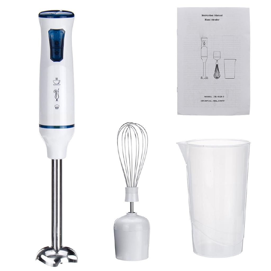 1000W Electric Hand Blenders Egg Blenders Home Kitchen Mixer Baby Food Grinder Stick Vegetable Fruit Juicer 3 IN 1
