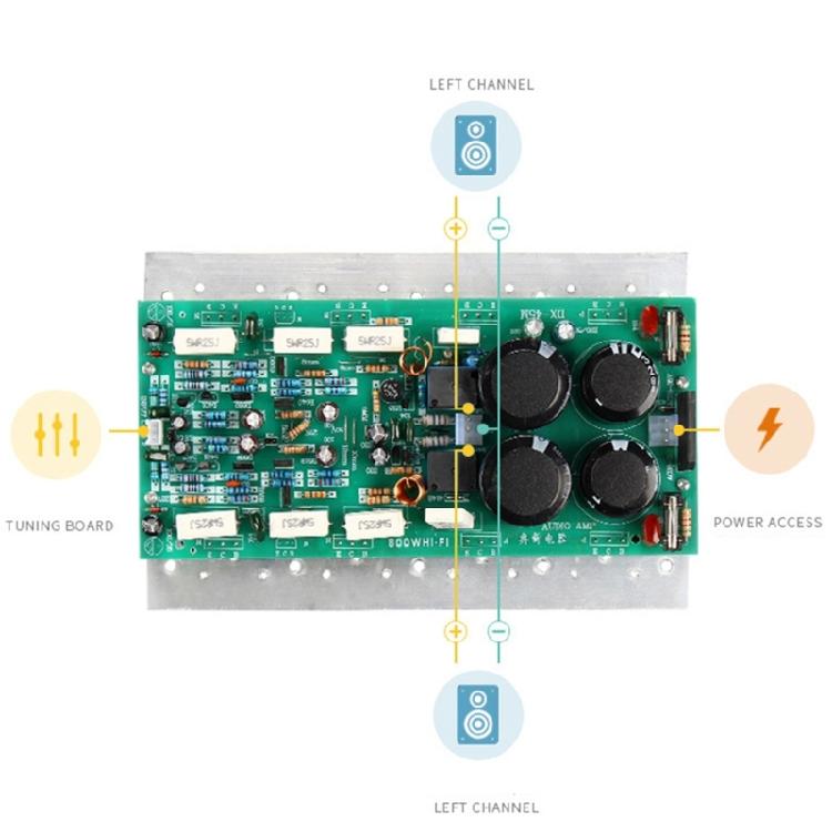 Power Amplificador Audio Board For Home Sound Theater Speaker DIY 1494/3858