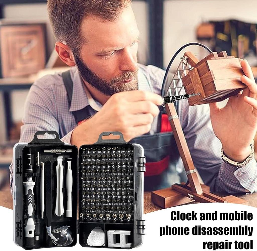 PRECISION SCREWDRIVER SET SCREWDRIVER BITS 115in1 Magnetic Screwdrivers