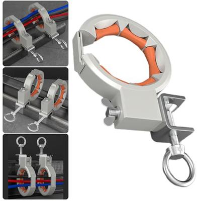 1/2Pcs Heavy-Duty Cable Pulling Roller 330° Adjustable Clamp For Efficient Routing Heavy-Duty Cable Pulling Roller