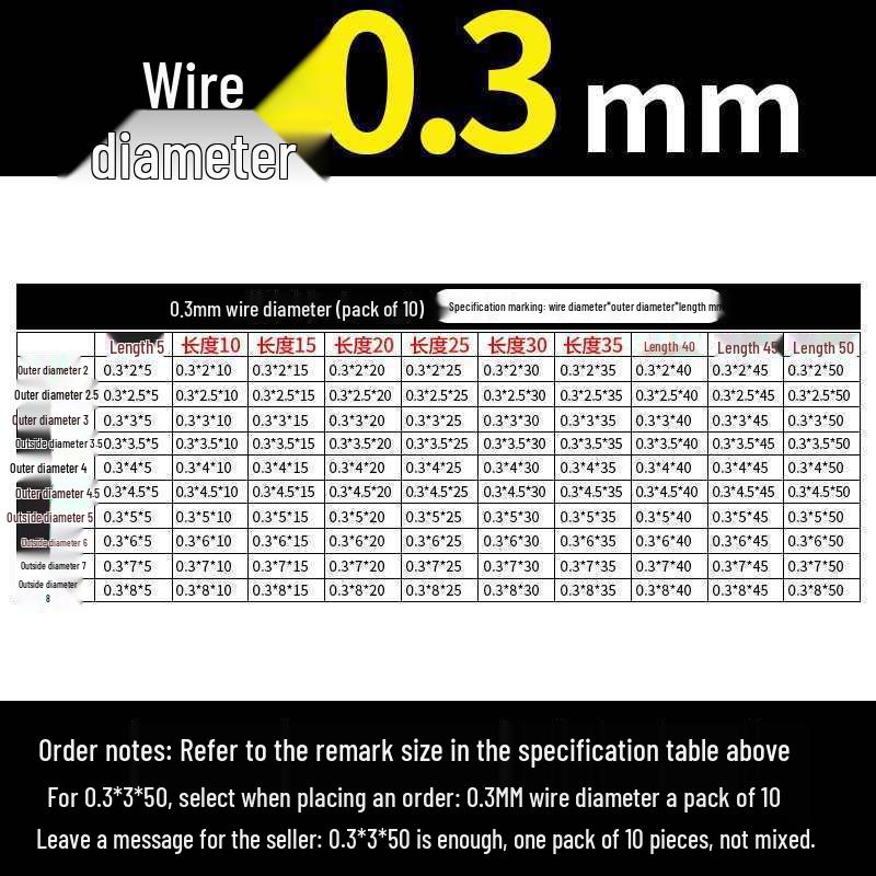 Universal Y-Type Compression Spring, 0.2-2.0mm Wire Diameter