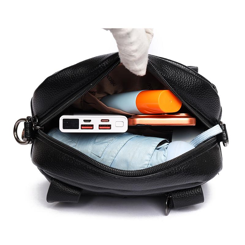 Elegant Leather Tote Bag for Women Casual Shoulder Crossbody Handbag with Top Handle