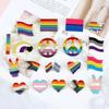 30 Styles Gay Les Pride Brooch LGBT Collection Rainbow Flag Enamel Pins Inclusive Progress Trans Asexual Badge Bag Jewelry Gifts