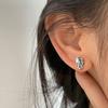Punk Hip-hop Skeleton Stud Earrings for Men Women Fashion Creative Skull Ear Accessories Halloween Party Gifts Jewelry
