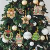 6pcs Xmas Theme 2D/Flat DIY Diamond Painting Set Hanging Diamond Art Kits Diamond Art Pendant Window Hanging Art for Home Decor