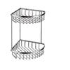 Brushed 304 Stainless Steel Double Corner Basket