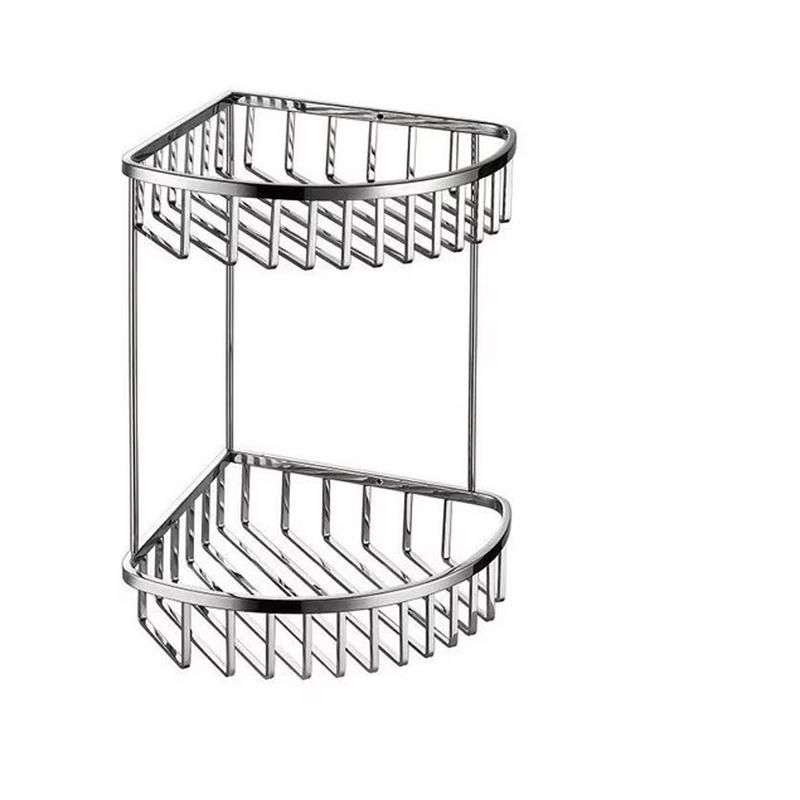 Brushed 304 Stainless Steel Double Corner Basket