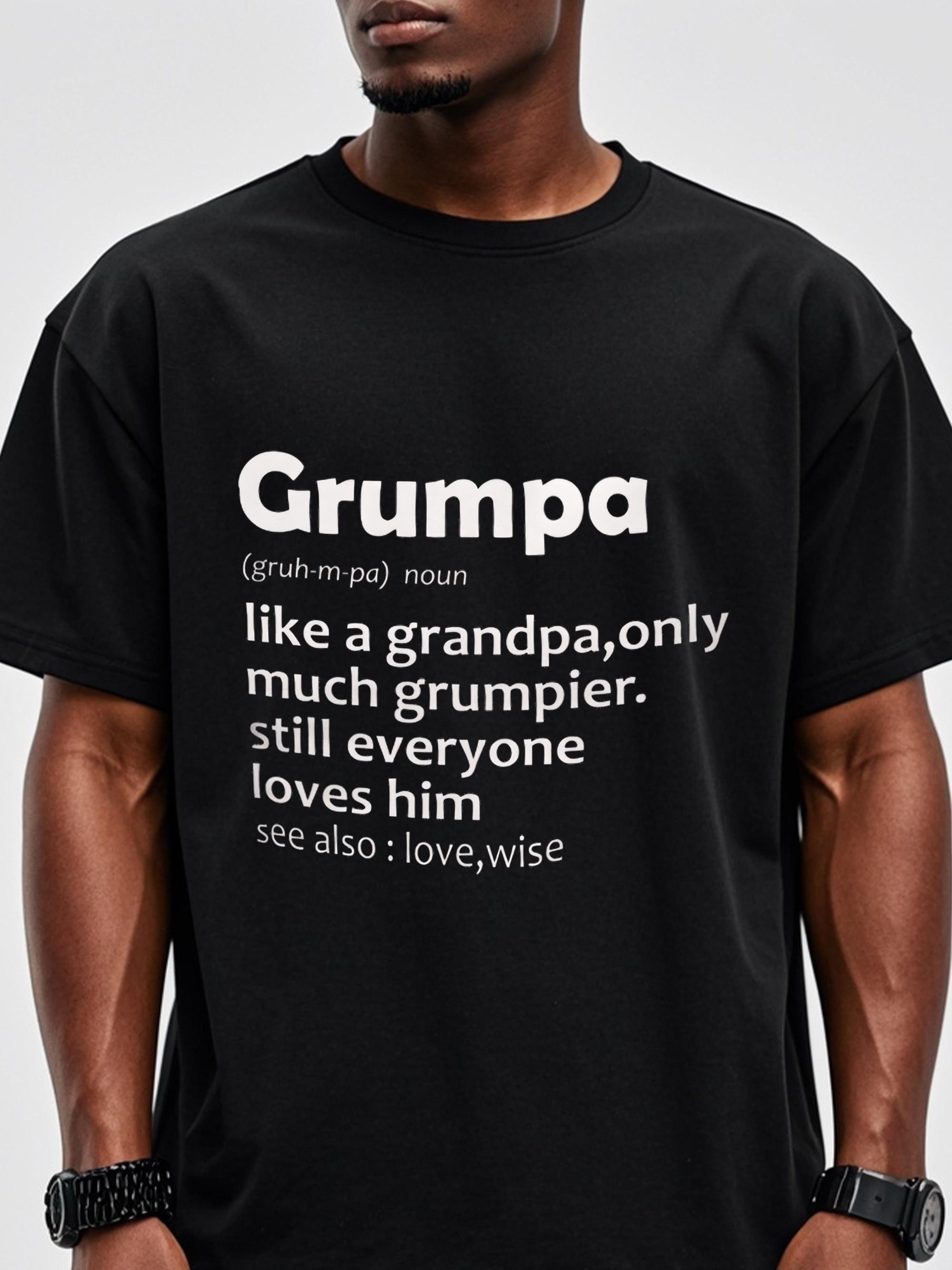 Grumpa Definition Funny Grandpa Gift T-shirt S