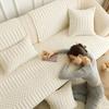 Asciugamano per divano in velluto delicato e solido, minimalista, antiscivolo, antipolvere, comodo cuscino per il sedile, decorazione per la casa, soggiorno