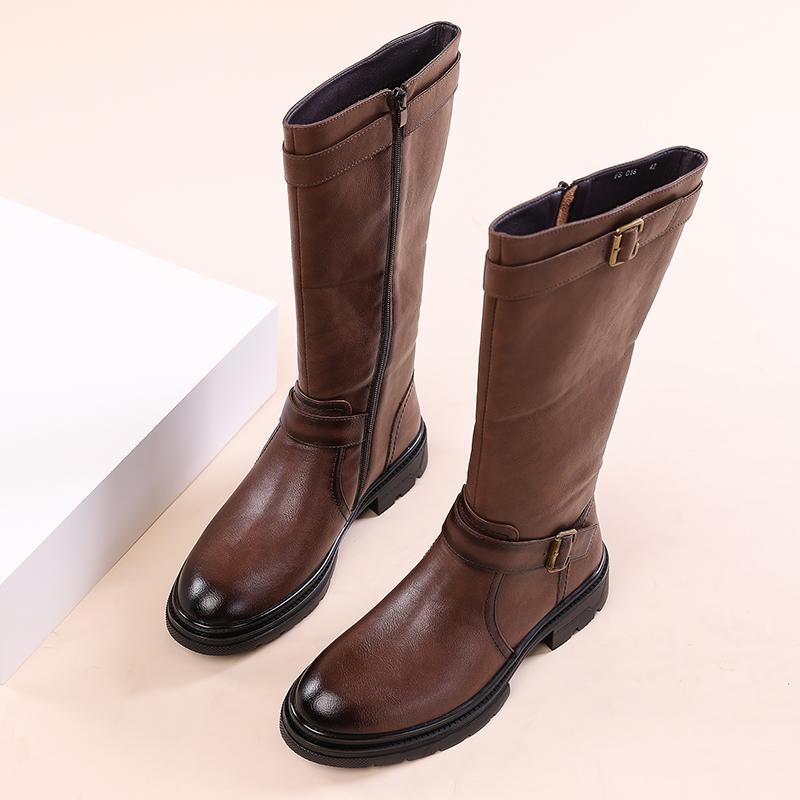 Men's autumn and winter boots High quality classic gentleman style Work or office Outdoor fashion street quality shoes New
