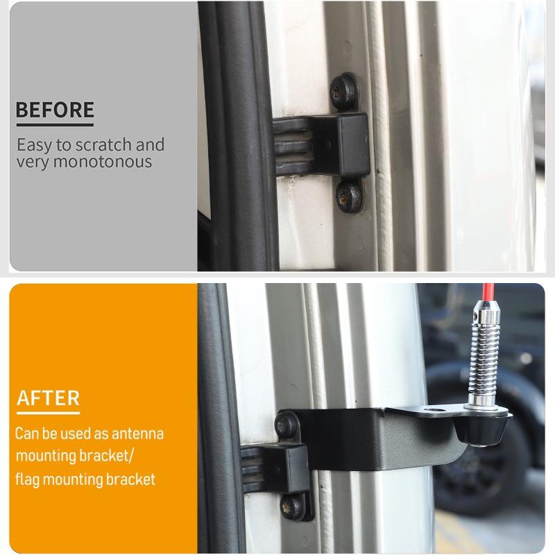 Car Tailgate Antenna Mount Holder Bracket Base For Land Rover Discovery 4 2010-2016 Discovery 3 2004-2009 Car Accessories argento