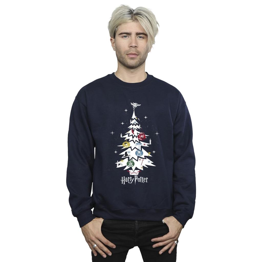 HARRY POTTER Mens Christmas Tree Sweatshirt
