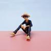 Anime One Piece Monkey D Luffy Figurleketøy Samleobjekt Modell Bil hjemmedekorasjoner Kakedekorasjoner