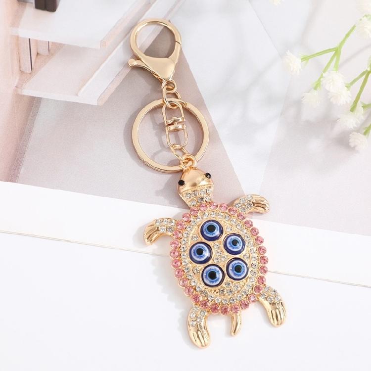 Shell Mystic Gaze Protective Keychain Resilient Alloy Spiritual Amulet Portable Travel Accessory Gift