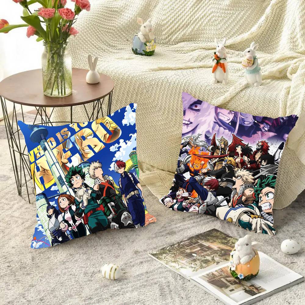 Anime My Hero Academia Pillow Case Square Pillow Bedroom Sofa Leisure Comfort Cushion Car Living Room Home Decoration