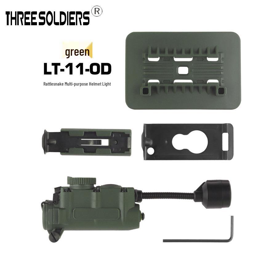 Rattlesnake Tactical Helmet Light with Velcro Rail Add-on